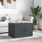 vidaXL Couchtisch Anthrazit 67x50x44 cm Stahl vidaXL Couchtisch Anthrazit 67x50x44 cm Stahl