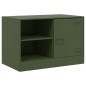 vidaXL TV-Schrank Olivgrün 67x39x44 cm Stahl vidaXL TV-Schrank Olivgrün 67x39x44 cm Stahl