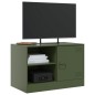 vidaXL TV-Schrank Olivgrün 67x39x44 cm Stahl vidaXL TV-Schrank Olivgrün 67x39x44 cm Stahl