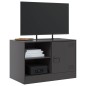 vidaXL TV-Schränke 2 Stk. Schwarz 67x39x44 cm Stahl vidaXL TV-Schränke 2 Stk. Schwarz 67x39x44 cm Stahl