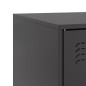 vidaXL TV-Schränke 2 Stk. Schwarz 67x39x44 cm Stahl vidaXL TV-Schränke 2 Stk. Schwarz 67x39x44 cm Stahl