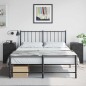 vidaXL Nachttische 2 Stk. Schwarz 34,5x39x62 cm Stahl vidaXL Nachttische 2 Stk. Schwarz 34,5x39x62 cm Stahl