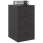 vidaXL Nachttische 2 Stk. Schwarz 34,5x39x62 cm Stahl vidaXL Nachttische 2 Stk. Schwarz 34,5x39x62 cm Stahl
