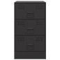 vidaXL Nachttische 2 Stk. Schwarz 34,5x39x62 cm Stahl vidaXL Nachttische 2 Stk. Schwarz 34,5x39x62 cm Stahl