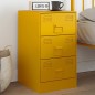 vidaXL Nachttisch Senfgelb 34,5x39x62 cm Stahl vidaXL Nachttisch Senfgelb 34,5x39x62 cm Stahl