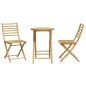 vidaXL 3-tlg. Bistro-Set Bambus vidaXL 3-tlg. Bistro-Set Bambus