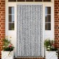 vidaXL Fliegenvorhang Grau, Schwarz und Weiß 118x220 cm Chenille vidaXL Fliegenvorhang Grau, Schwarz und Weiß 118x220 cm Chenille