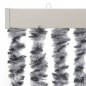 vidaXL Fliegenvorhang Grau, Schwarz und Weiß 118x220 cm Chenille vidaXL Fliegenvorhang Grau, Schwarz und Weiß 118x220 cm Chenille