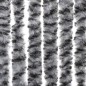 vidaXL Fliegenvorhang Grau, Schwarz und Weiß 118x220 cm Chenille vidaXL Fliegenvorhang Grau, Schwarz und Weiß 118x220 cm Chenille