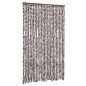 vidaXL Fliegenvorhang Braun und Weiß 118x220 cm Chenille vidaXL Fliegenvorhang Braun und Weiß 118x220 cm Chenille