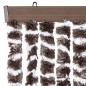 vidaXL Fliegenvorhang Braun und Weiß 118x220 cm Chenille vidaXL Fliegenvorhang Braun und Weiß 118x220 cm Chenille