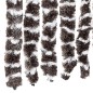 vidaXL Fliegenvorhang Braun und Weiß 118x220 cm Chenille vidaXL Fliegenvorhang Braun und Weiß 118x220 cm Chenille