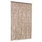 vidaXL Fliegenvorhang Beige und Dunkelbraun 118x220 cm Chenille vidaXL Fliegenvorhang Beige und Dunkelbraun 118x220 cm Chenille