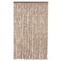 vidaXL Fliegenvorhang Beige und Dunkelbraun 118x220 cm Chenille vidaXL Fliegenvorhang Beige und Dunkelbraun 118x220 cm Chenille