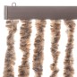 vidaXL Fliegenvorhang Beige und Dunkelbraun 118x220 cm Chenille vidaXL Fliegenvorhang Beige und Dunkelbraun 118x220 cm Chenille