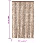 vidaXL Fliegenvorhang Beige und Dunkelbraun 118x220 cm Chenille vidaXL Fliegenvorhang Beige und Dunkelbraun 118x220 cm Chenille