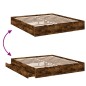 vidaXL Bettgestell mit Schubladen Räuchereiche 200x200cm Holzwerkstoff vidaXL Bettgestell mit Schubladen Räuchereiche 200x200cm Holzwerkstoff