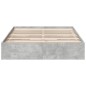 vidaXL Bettgestell mit Schubladen Betongrau 120x200 cm Holzwerkstoff vidaXL Bettgestell mit Schubladen Betongrau 120x200 cm Holzwerkstoff