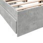 vidaXL Bettgestell mit Schubladen Betongrau 120x200 cm Holzwerkstoff vidaXL Bettgestell mit Schubladen Betongrau 120x200 cm Holzwerkstoff