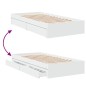 vidaXL Bettgestell mit Schubladen Weiß 100x200 cm Holzwerkstoff vidaXL Bettgestell mit Schubladen Weiß 100x200 cm Holzwerkstoff