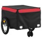 vidaXL Fahrradanhänger Schwarz und Rot 45 kg Eisen vidaXL Fahrradanhänger Schwarz und Rot 45 kg Eisen