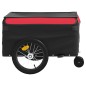 vidaXL Fahrradanhänger Schwarz und Rot 45 kg Eisen vidaXL Fahrradanhänger Schwarz und Rot 45 kg Eisen