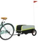 vidaXL Fahrradanhänger Schwarz und Grün 30 kg Eisen vidaXL Fahrradanhänger Schwarz und Grün 30 kg Eisen