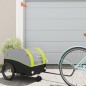 vidaXL Fahrradanhänger Schwarz und Grün 30 kg Eisen vidaXL Fahrradanhänger Schwarz und Grün 30 kg Eisen