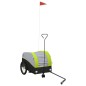 vidaXL Fahrradanhänger Schwarz und Grün 30 kg Eisen vidaXL Fahrradanhänger Schwarz und Grün 30 kg Eisen