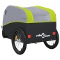 vidaXL Fahrradanhänger Schwarz und Grün 30 kg Eisen vidaXL Fahrradanhänger Schwarz und Grün 30 kg Eisen
