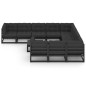 11-tlg. Garten-Lounge-Set mit Kissen Schwarz Massivholz Kiefer 11-tlg. Garten-Lounge-Set mit Kissen Schwarz Massivholz Kiefer