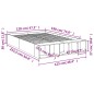 vidaXL Bettgestell Weiß 120x190 cm Holzwerkstoff vidaXL Bettgestell Weiß 120x190 cm Holzwerkstoff