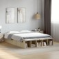 vidaXL Bettgestell Sonoma-Eiche 140x190 cm Holzwerkstoff vidaXL Bettgestell Sonoma-Eiche 140x190 cm Holzwerkstoff