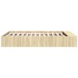 vidaXL Bettgestell Sonoma-Eiche 140x190 cm Holzwerkstoff vidaXL Bettgestell Sonoma-Eiche 140x190 cm Holzwerkstoff