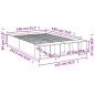 vidaXL Bettgestell Sonoma-Eiche 140x190 cm Holzwerkstoff vidaXL Bettgestell Sonoma-Eiche 140x190 cm Holzwerkstoff