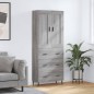 Highboard Grau Sonoma 69,5x34x180 cm Holzwerkstoff Highboard Grau Sonoma 69,5x34x180 cm Holzwerkstoff