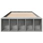 vidaXL Bettgestell Betongrau 75x190 cm Holzwerkstoff vidaXL Bettgestell Betongrau 75x190 cm Holzwerkstoff