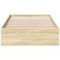 vidaXL Bettgestell mit Schubladen Sonoma-Eiche 75x190 cm Holzwerkstoff vidaXL Bettgestell mit Schubladen Sonoma-Eiche 75x190 cm Holzwerkstoff