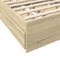 vidaXL Bettgestell mit Schubladen Sonoma-Eiche 75x190 cm Holzwerkstoff vidaXL Bettgestell mit Schubladen Sonoma-Eiche 75x190 cm Holzwerkstoff