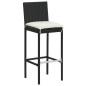 vidaXL 5-tlg. Gartenbar-Set Schwarz Massivholz Akazie und Poly Rattan vidaXL 5-tlg. Gartenbar-Set Schwarz Massivholz Akazie und Poly Rattan