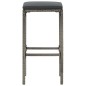 vidaXL 7-tlg. Gartenbar-Set Grau Massivholz Akazie und Poly Rattan vidaXL 7-tlg. Gartenbar-Set Grau Massivholz Akazie und Poly Rattan