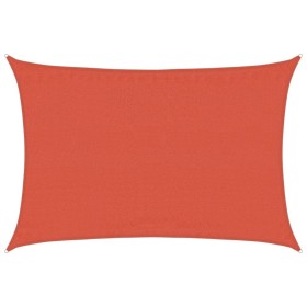 vidaXL Sonnensegel 160 g/m² Rechteckig Terrakottarot 3,5x5 m HDPE