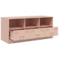 vidaXL TV-Schrank Rosa 99x39x44 cm Stahl vidaXL TV-Schrank Rosa 99x39x44 cm Stahl