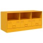vidaXL TV-Schrank Senfgelb 99x39x44 cm Stahl vidaXL TV-Schrank Senfgelb 99x39x44 cm Stahl