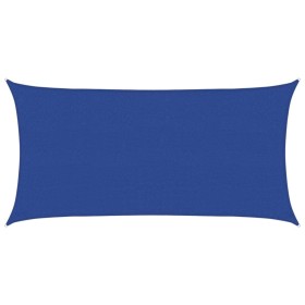 vidaXL Sonnensegel 160 g/m² Rechteckig Blau 2,5x5 m HDPE