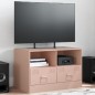 vidaXL TV-Schrank Rosa 67x39x44 cm Stahl vidaXL TV-Schrank Rosa 67x39x44 cm Stahl