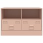 vidaXL TV-Schrank Rosa 67x39x44 cm Stahl vidaXL TV-Schrank Rosa 67x39x44 cm Stahl