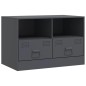 vidaXL TV-Schrank Anthrazit 67x39x44 cm Stahl vidaXL TV-Schrank Anthrazit 67x39x44 cm Stahl
