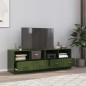 vidaXL TV-Schränke 2 Stk. Olivgrün 67x39x44 cm Stahl vidaXL TV-Schränke 2 Stk. Olivgrün 67x39x44 cm Stahl