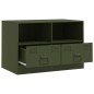 vidaXL TV-Schränke 2 Stk. Olivgrün 67x39x44 cm Stahl vidaXL TV-Schränke 2 Stk. Olivgrün 67x39x44 cm Stahl